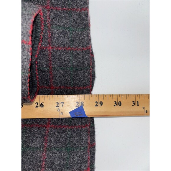 vintage JOHNSON WOOLEN MILLS wool coat 48R mackinaw MALONE hunting jacket 1960s - Picture 7 of 13